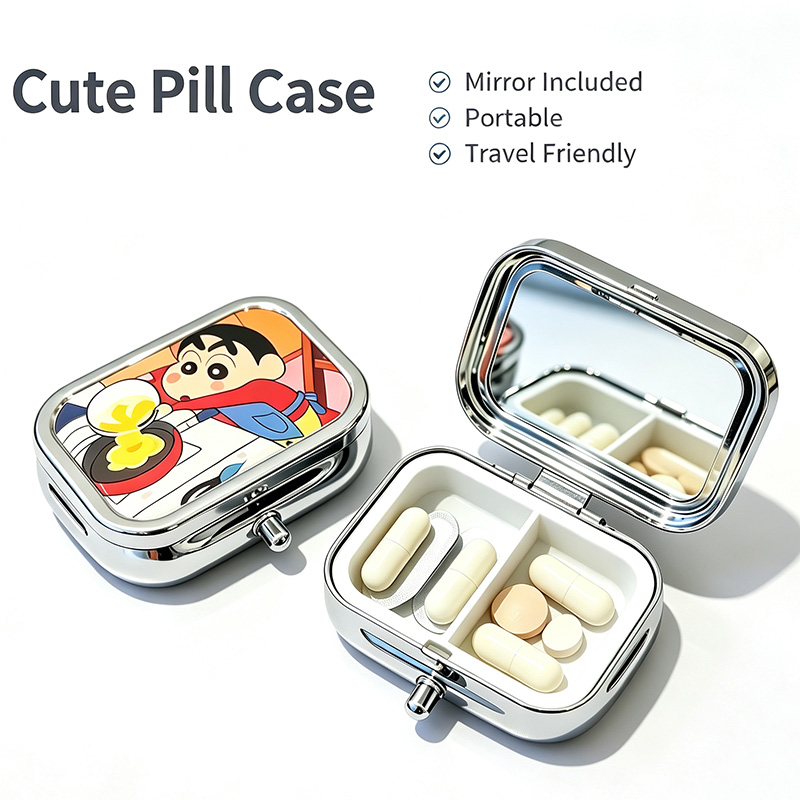 Manga Storage Box - Crayon Shin-chan Draagbare Opbergkoffer Met Spiegel,