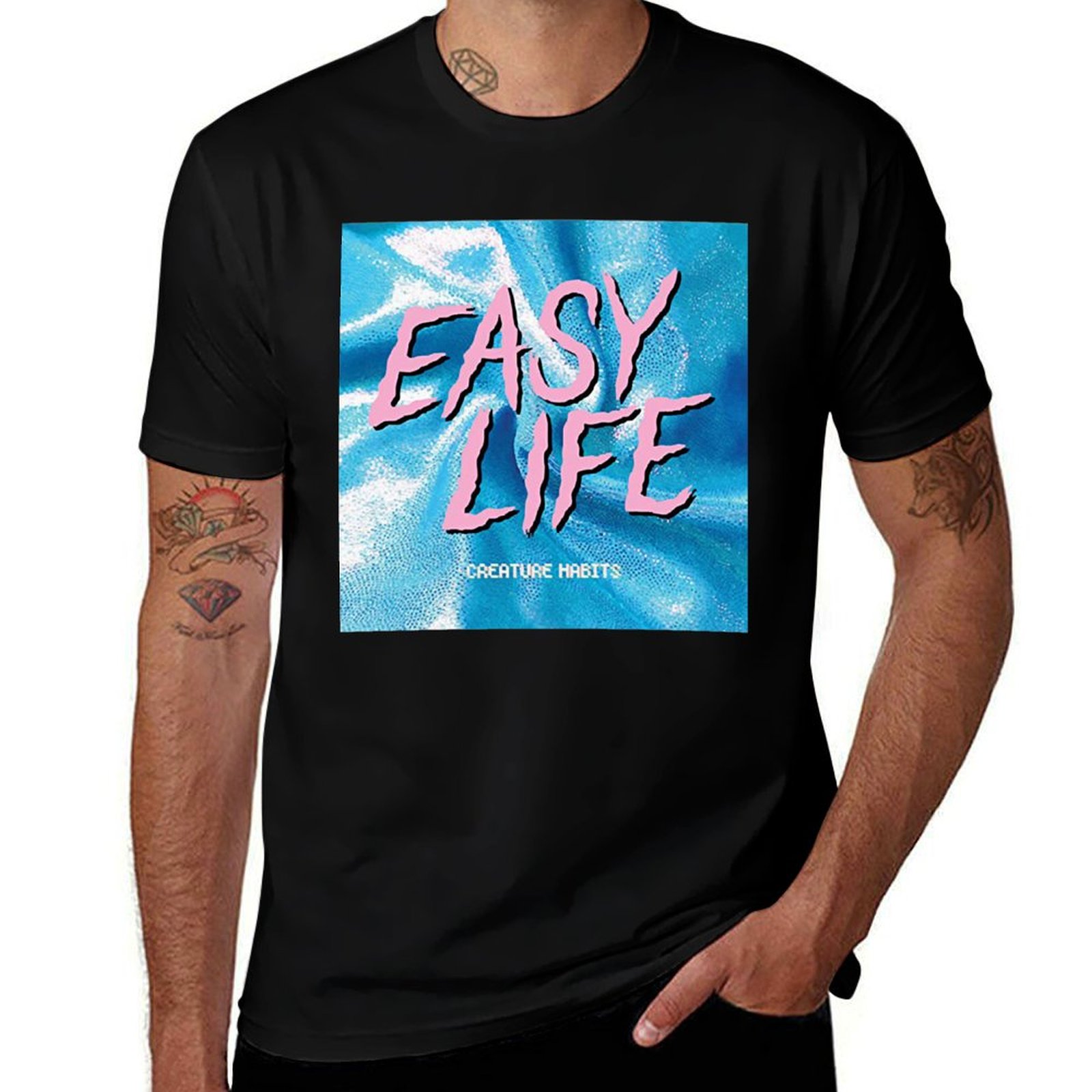 Anime Merchandise T-Shirts - BESTSELLER - easy life albumcover Merchandise