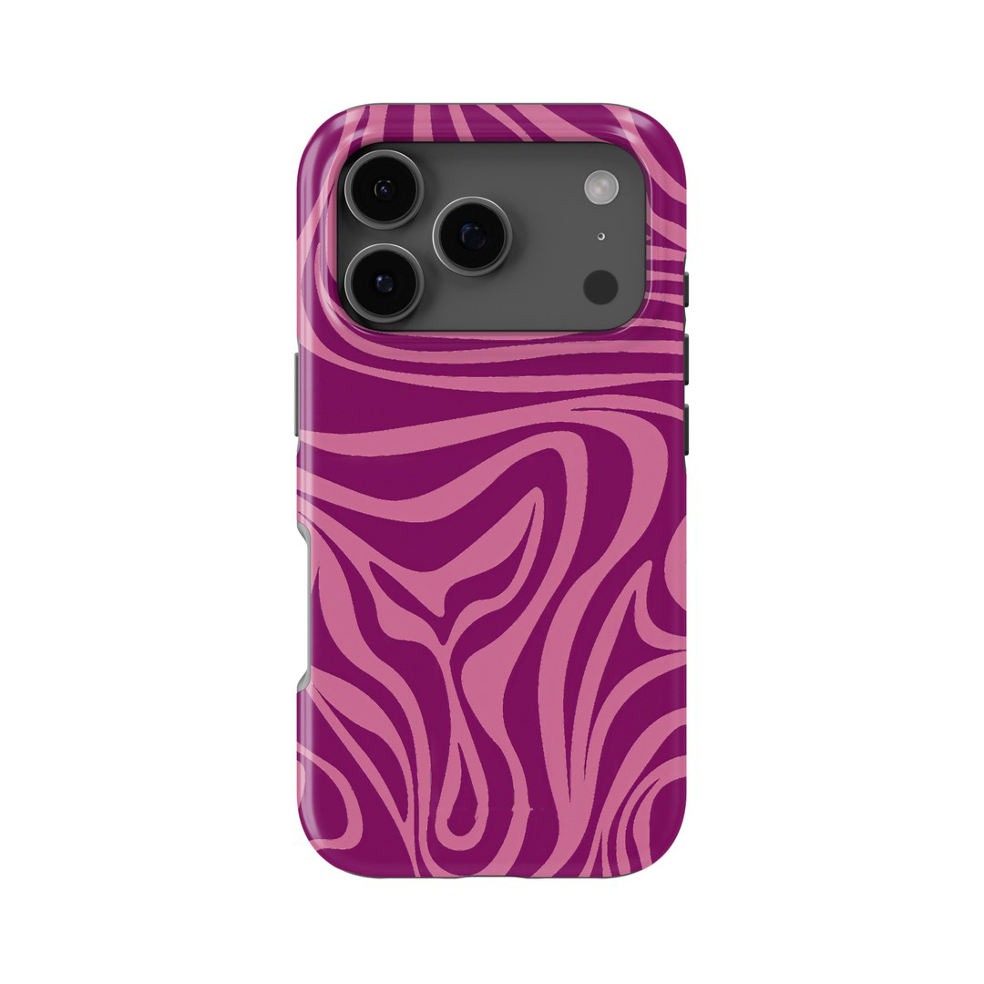 Phone Case Anime - Luxe Clmj roze rode curve telefoonhoesje